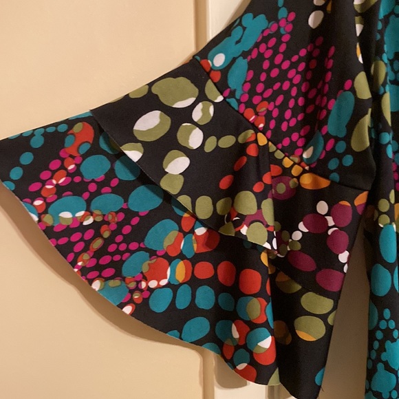 Flirty Pink tunic shirt dress multi dot design - Picture 2 of 5